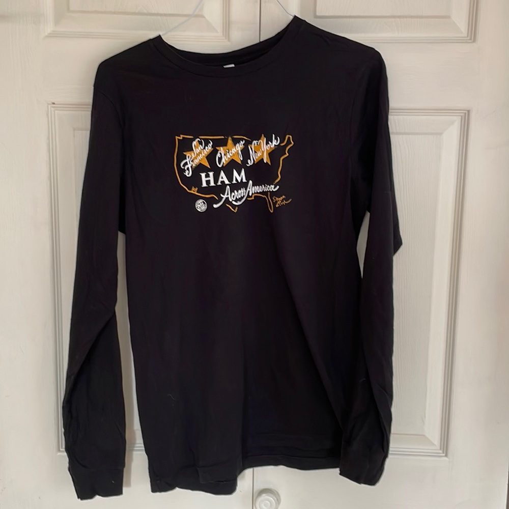 Hamilton “Ham Across America” large cotton men’s t-shirt